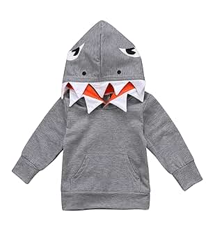 Amazon.com: Urkutoba Unisex Baby Autumn Winter Shark Hooded